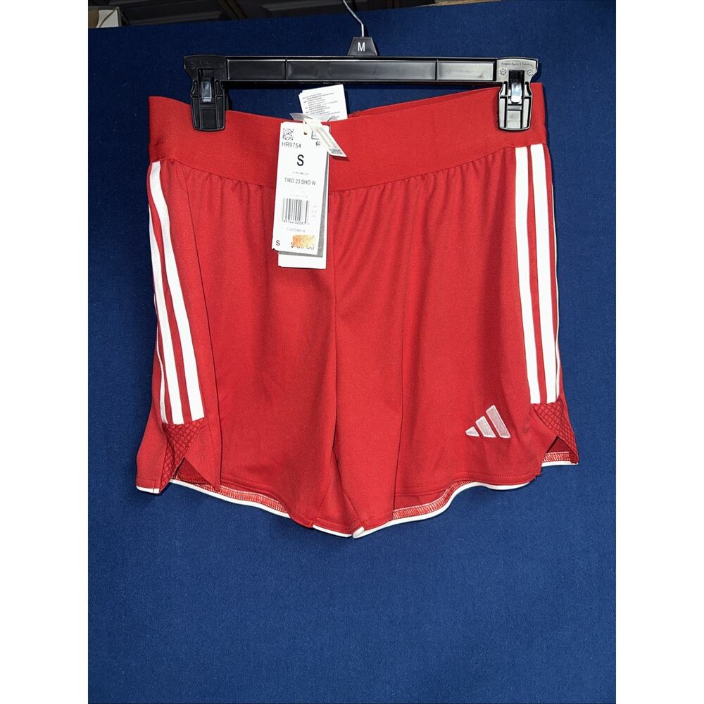 Adidas Women's Tiro 23 CM Show Aeroready Power Red Soccer Shorts Size Small